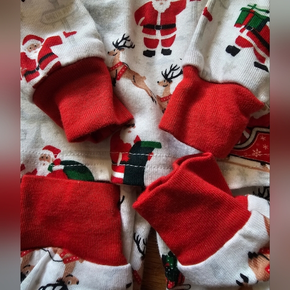 Children's Place Christmas Pajamas Holiday PJ's Baby Infant Size 3-6 Months - Picture 5 of 9